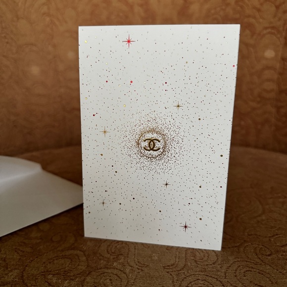 ✉️ Chanel White and Gold Greeting Card - Picture 3 of 6